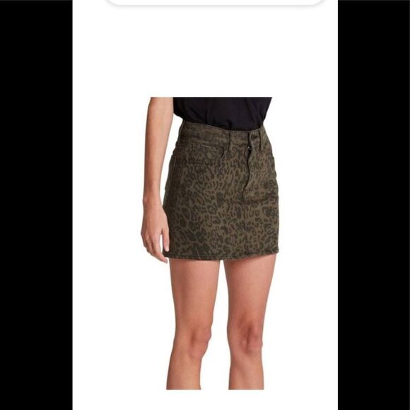 Hudson Jeans animal print skirt( washed leopard) size 23, NWT - Picture 2 of 7